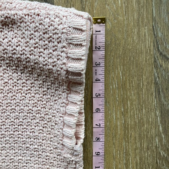 Vintage Knit DeVille Hand Knit Size M Pink Sweater Vest - Picture 8 of 8